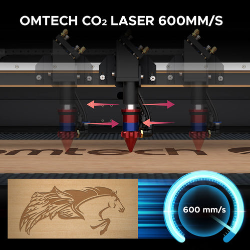 130W CO2 Laser Graviermaschine & Cutter mit 1300x900mm Gravurfläche | Max-1393 CO2 Laser Graviermaschine & Cutter OMTech Laser