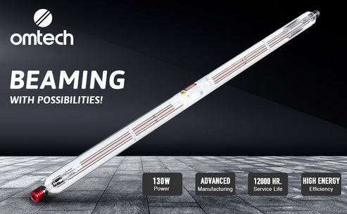 130W CO2 Laserröhre & Laser Tube für Laser Graviermaschinen und Lasercutter | YL-130 Laserröhre OMTech Laser