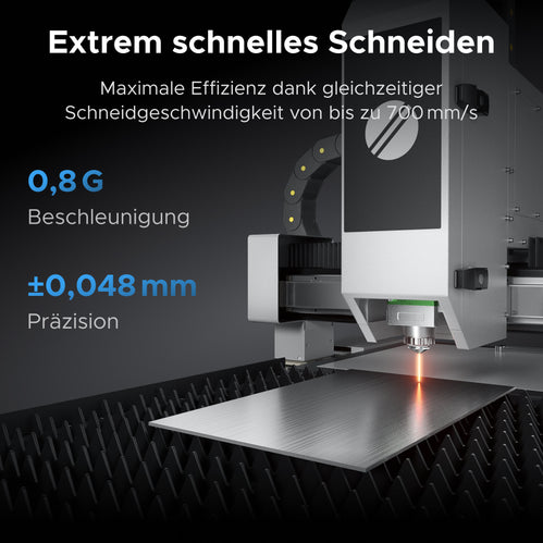 1.500W Faserlaser Schneidmaschine & Cutter für Metalle | FC-22 Faserlaser Schneidemaschinen & Cutter OMTech DE