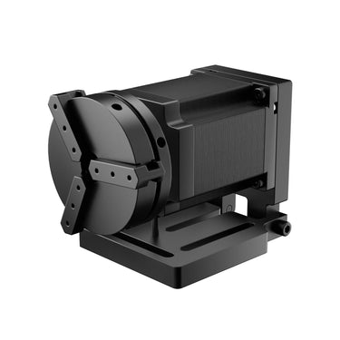 Drehachse mit 3-Backen-Drehfutter für MOPA und Faserlaser Graviermaschinen | LRA-MN70 Drehachse OMTech Laser