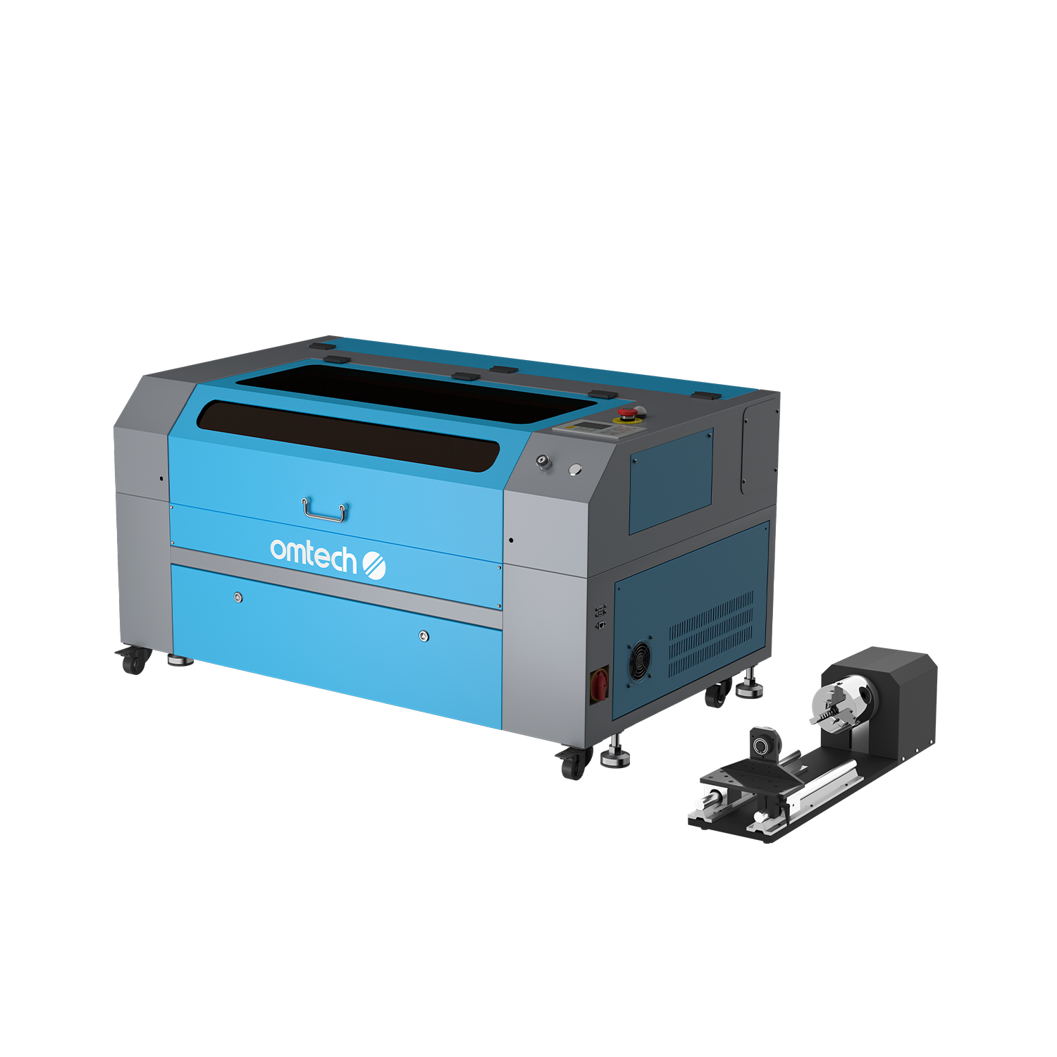 70W CO2 Laser Graviermaschine & Cutter mit 750x400mm Gravurfläche | Turbo-747 CO2 Laser Graviermaschine & Cutter OMTech Laser
