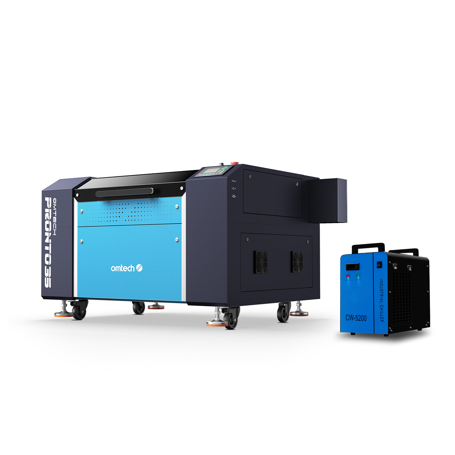 90W CO2 Laser Cutter & Graviermaschine mit 700x500mm Gravurfläche | Pronto-35N CO2 Laser Graviermaschine & Cutter OMTech Laser