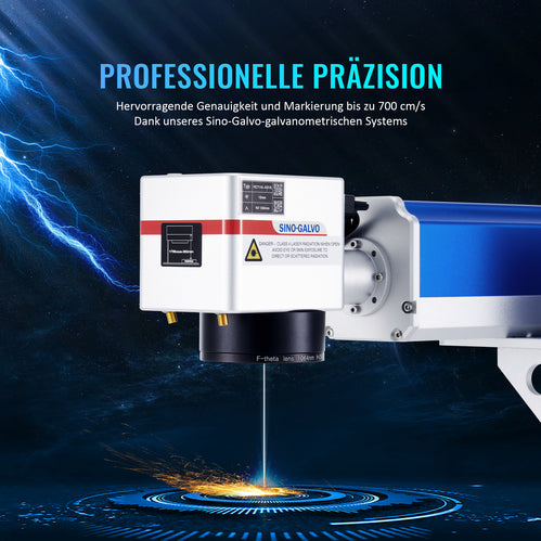 30W Faserlaser Graviermaschine für Metallgravur & Metallbeschriftung | F-30 Faserlaser Graviermaschine OMTech Laser