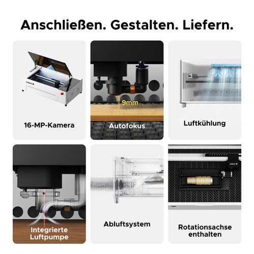 OMTech 50W Desktop RF-Lasercutter & Graviermaschine | Polar RF CO2 Laser Graviermaschine & Cutter OMTech DE