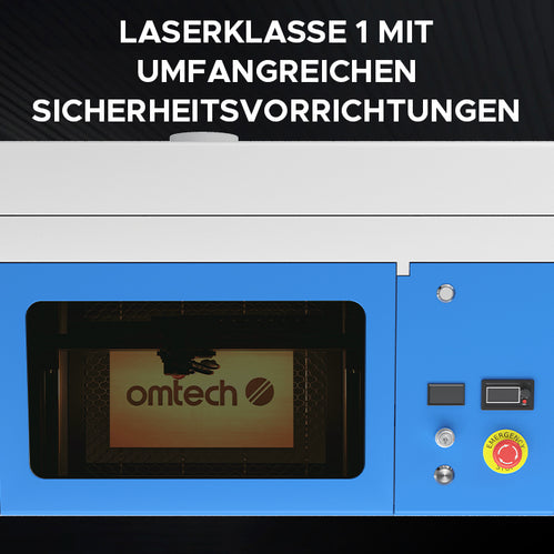 40W Desktop Laser Graviermaschine & Cutter mit 300x200mm Gravurfläche | K40 Plus CO2 Laser Graviermaschine & Cutter OMTech Laser