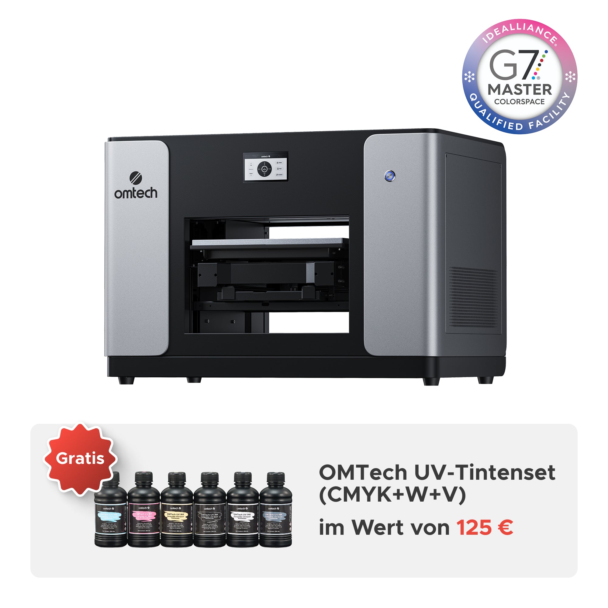 OMTech UV-Flachbettdrucker & UV-Printer mit Dual-Druckkopf | Spectra Pro UV Printer OMTech