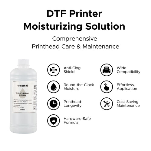 OMTech Druckkopf-Pflegeflüssigkeit 500 ml für Drucker, Feuchtigkeitslösung zur Wartung von Druckköpfen OMTech DE