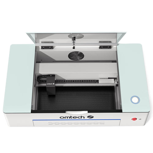 50W Desktop Laser Cutter mit 510x300mm Gravurfläche | Polar Laser CO2 Laser Graviermaschine & Cutter OMTech Laser   