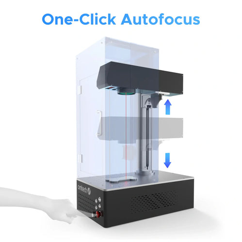 60W MOPA Laser Graviermaschine mit Autofokus für Metallgravur | M60C MOPA Laser Graviermaschine OMTech Laser