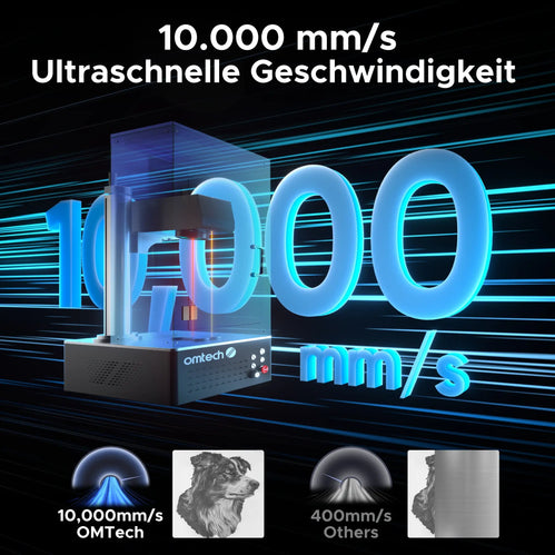 60W MOPA Laser Graviermaschine mit Autofokus für Metallgravur | M60C MOPA Laser Graviermaschine OMTech Laser