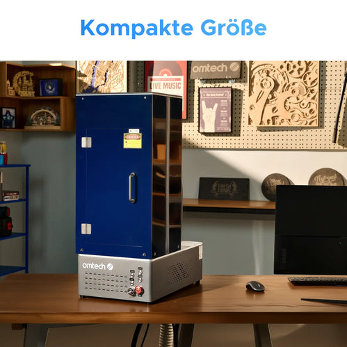 60W MOPA Laser Graviermaschine mit Autofokus für Metallgravur | M60C MOPA Laser Graviermaschine OMTech Laser