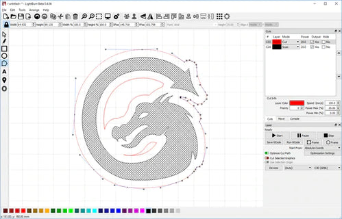 LightBurn Software für OMTech K40 Plus Laser Cutter | LightBurn LightBurn LightBurn   