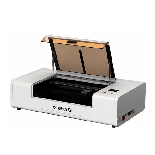 55W Desktop Laser Cutter mit 500x300mm Gravurfläche | Polar Lite CO2 Laser Graviermaschine & Cutter OMTech Laser