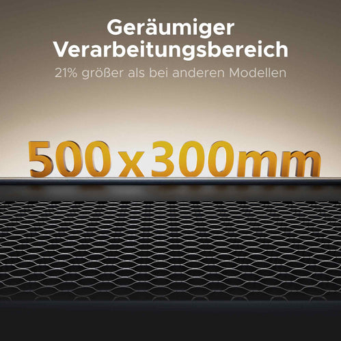 55W Desktop Laser Cutter mit 500x300mm Gravurfläche | Polar Lite CO2 Laser Graviermaschine & Cutter OMTech Laser