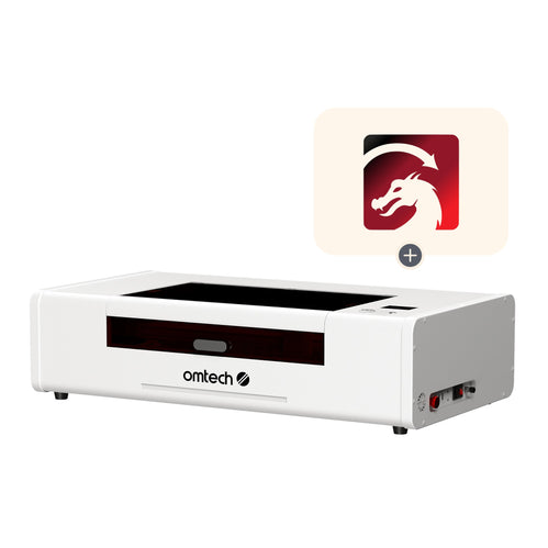 55W Desktop Laser Cutter mit 500x300mm Gravurfläche | Polar Lite CO2 Laser Graviermaschine & Cutter OMTech Laser