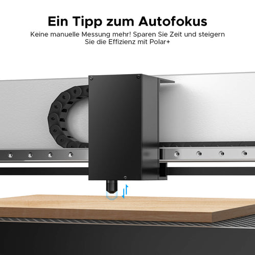 55W Desktop Laser Cutter mit 510x300mm Gravurfläche | Polar Plus CO2 Laser Graviermaschine & Cutter OMTech Laser
