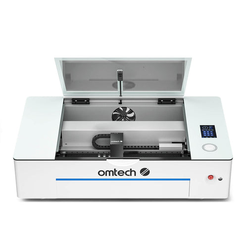 55W Desktop Laser Cutter mit 510x300mm Gravurfläche | Polar Plus CO2 Laser Graviermaschine & Cutter OMTech Laser