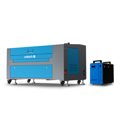 60W CO2 Laser Graviermaschine & Cutter mit 600x400mm Gravurfläche | Turbo-646 co2 laser engraver OMTech