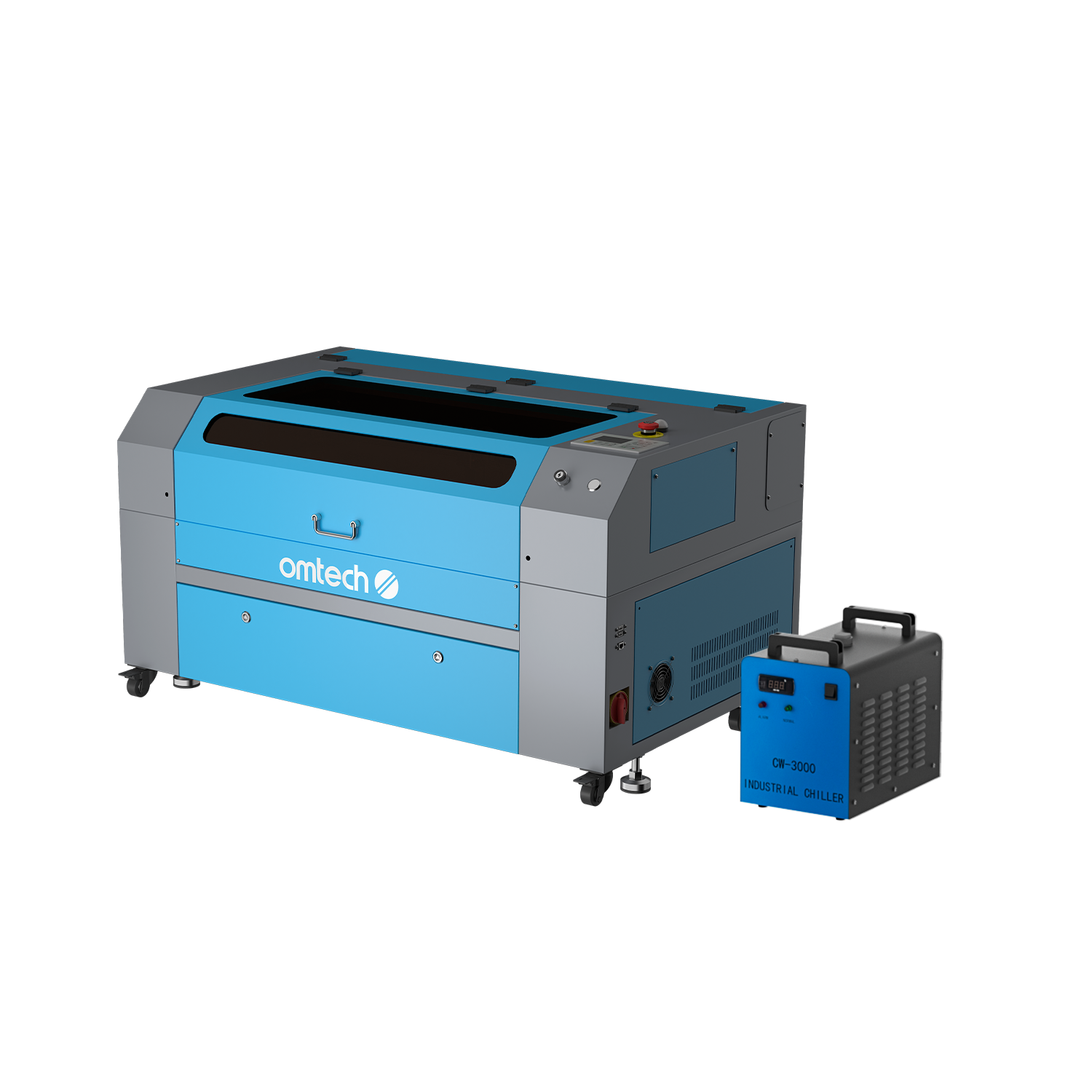 70W CO2 Laser Graviermaschine & Cutter mit 750x400mm Gravurfläche | Turbo-747 CO2 Laser Graviermaschine & Cutter OMTech Laser