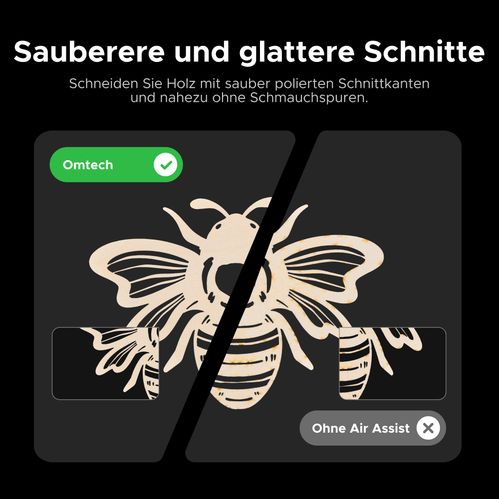 980W industrieller Air Assist für CO2 Laser Cutter OMTech DE