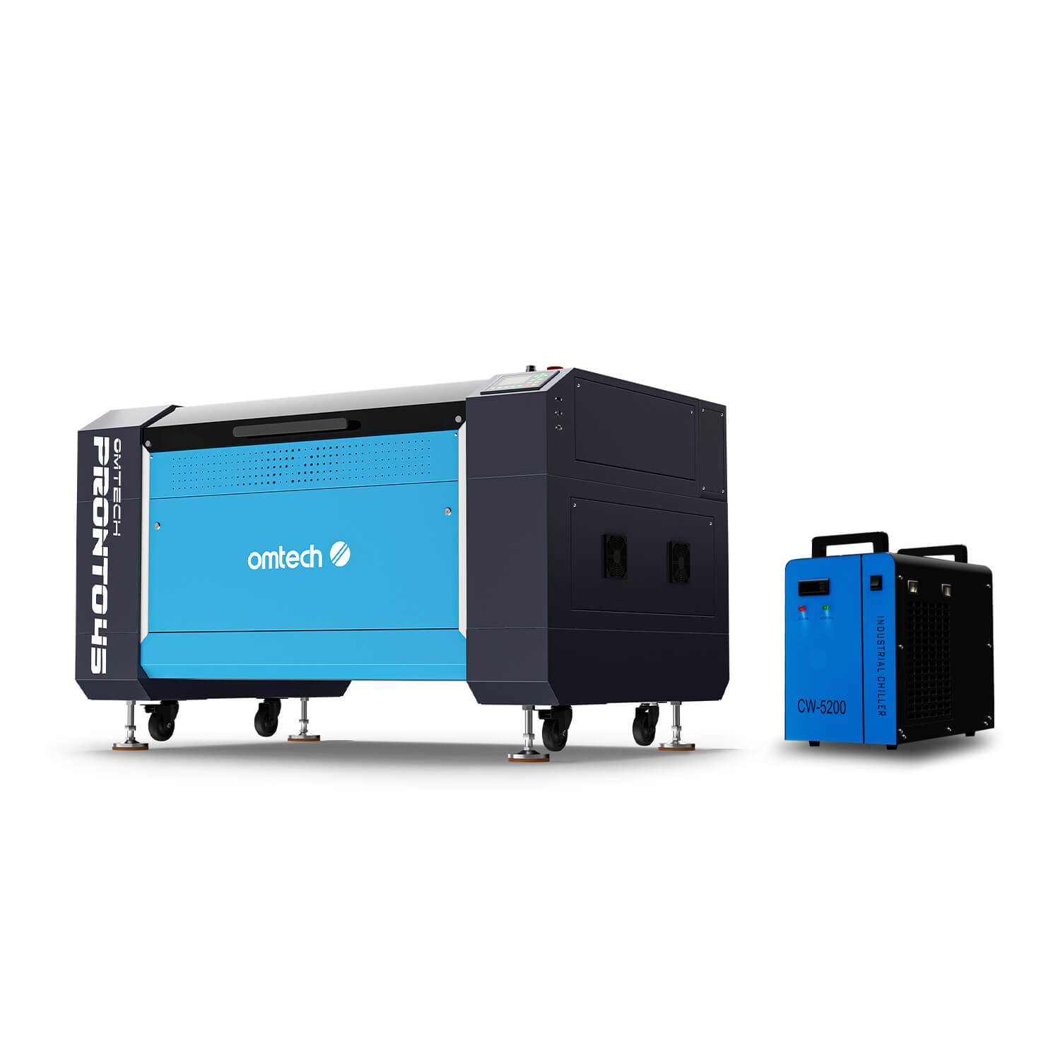 100W CO2 Laser Cutter & Graviermaschine mit 1000x600mm Gravurfläche | Pronto-45 CO2 Laser Graviermaschine & Cutter OMTech Laser