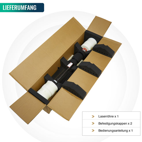 80W CO2 Laserröhre & Laser Tube für Laser Graviermaschinen und Lasercutter | 0080 Laserröhre OMTech Laser   